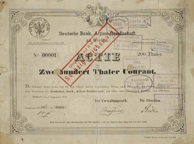 Milestones Historical Association Of Deutsche Bank
